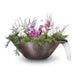 The Outdoor Plus Planter & Water Bowl 31" Remi Hammered Copper Planter & Water Bowl