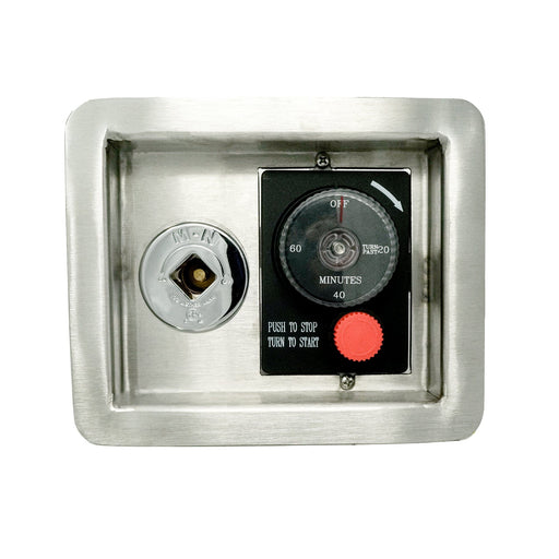 The Outdoor Plus Recessed Panel Add-on Gas Timer With E-Stop & Key Valve - Recessed Panel - The Outdoor Plus