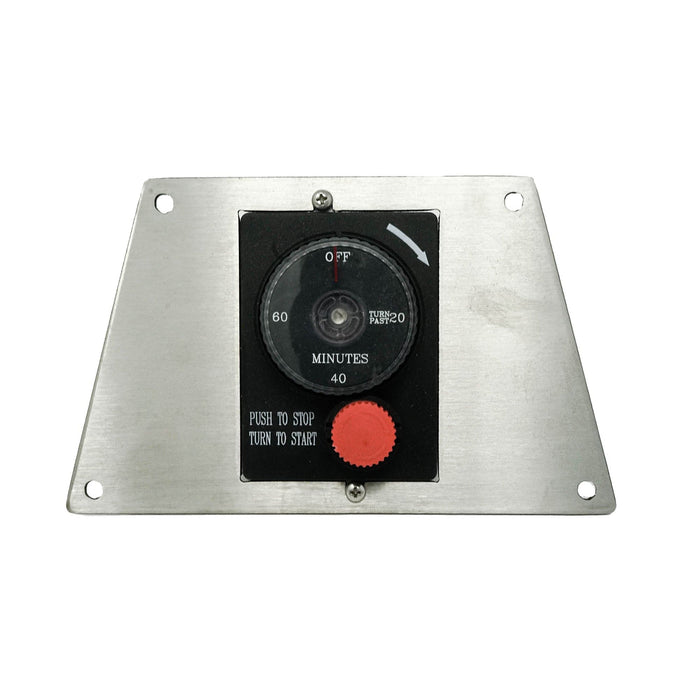 The Outdoor Plus Recessed Panel Add-on Gas Timer With E-Stop - Trapezoid Panel - The Outdoor Plus