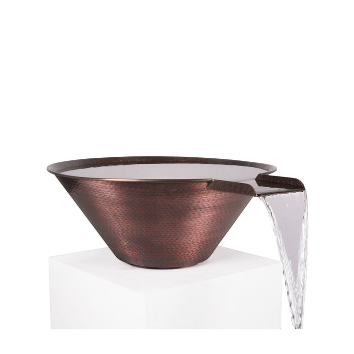 The Outdoor Plus Water Bowl 24" Hammered Patina Copper Cazo Water Bowl