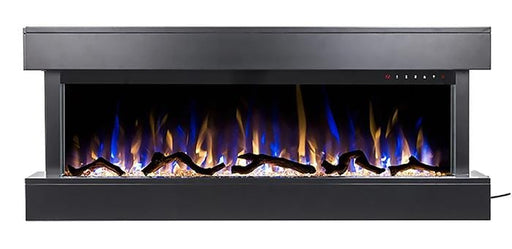 Touchstone Electric Fireplace Touchstone - Chesmont Black 50" 80034 Wall Mount 3-Sided Smart Electric Fireplace