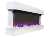 Touchstone Electric Fireplace Touchstone - Chesmont White 50" 80033 Wall Mount 3-Sided Smart Electric Fireplace
