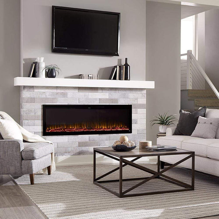 Touchstone Electric Fireplace Touchstone - Sideline Elite Smart 60" WiFi-Enabled Recessed Electric Fireplace (Alexa/Google Compatible)