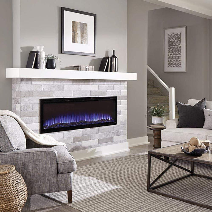 Touchstone Electric Fireplace Touchstone - Sideline Elite Smart 60" WiFi-Enabled Recessed Electric Fireplace (Alexa/Google Compatible)