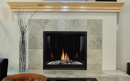 White Mountain Hearth Direct Vent Gas Fireplace White Mountain Hearth - Tahoe Clean-Face Direct-Vent Contemporary Fireplace - Premium 32", Millivolt & Intermittent Pilot System with On/Off Switch, Black Porcelain Liner - NG/LP