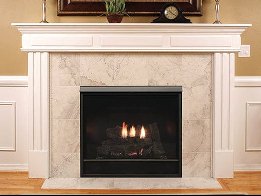 White Mountain Hearth Direct Vent Gas Fireplace White Mountain Hearth - Tahoe Clean-Face Direct-Vent Fireplace, Deluxe 36", Millivolt & Intermittent Pilot control with On/Off Switch, Log Set- NG/LP